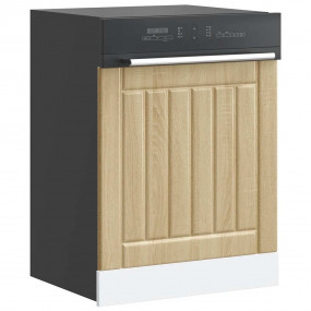 Dishwasher Panel Sonoma Oak Engineered Wood 23.6x0.6x26...