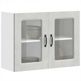 Kitchen Wall Cabinet Concrete grey Engineered wood and ...