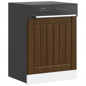 Brown Oak Dishwasher Panel Engineered Wood Standard Siz...