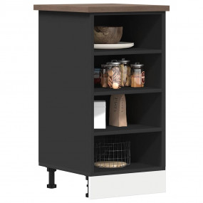 Bottom Cabinet Black Engineered wood Medium Adjustable ...