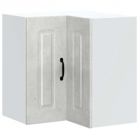 Kitchen Wall Corner Cabinet Concrete Grey Engineered Wo...