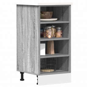 Bottom Cabinet Gray Sonoma Engineered wood Standard