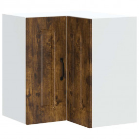 Kitchen Wall Corner Cabinet Smoked oak Engineered wood ...