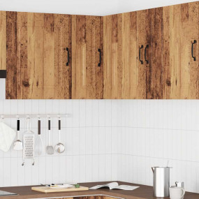 Kitchen Wall Corner Cabinet Old wood Engineered wood Me...