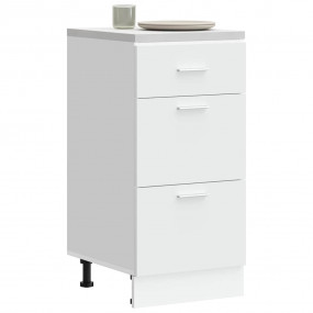 Bottom Cabinet White Engineered wood Standard Adjustabl...