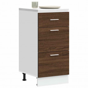 Bottom Cabinet Brown Oak Engineered wood Medium Bottom ...
