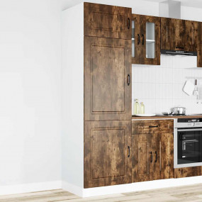 Kitchen Cupboard Smoked oak Engineered wood Medium
