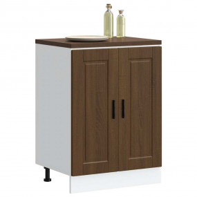 Kitchen Base Cabinet Brown oak Engineered wood Medium