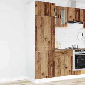Kitchen Cupboard Old wood Engineered wood Tall Adjustab...