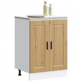 Kitchen Base Cabinet Artisan Oak Engineered Wood Medium