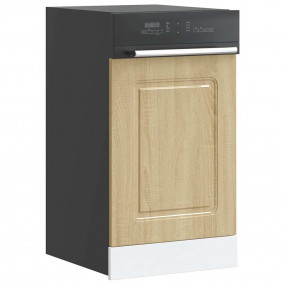 Dishwasher Panel Sonoma oak Engineered wood 17.7 x 0.6 ...