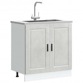 Sink Base Cabinet Concrete grey Engineered wood Medium