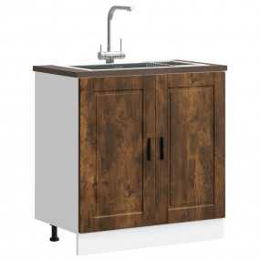 Sink Base Cabinet Smoked oak Engineered wood Medium