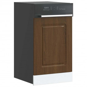 Dishwasher Panel Brown Oak Engineered Wood 17.7x0.6x26....