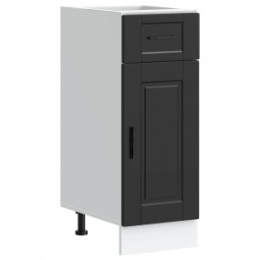Kitchen Base Cabinet Black Engineered Wood Standard