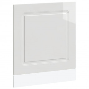 Dishwasher Panel High gloss white Engineered wood