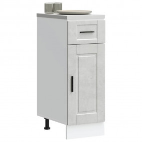 Kitchen Base Cabinet Concrete grey Engineered wood Smal...