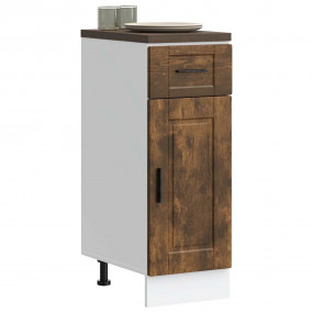Kitchen Base Cabinet Smoked Oak Engineered Wood Medium