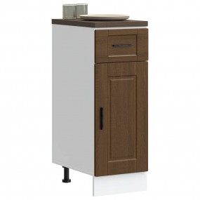 Kitchen Base Cabinet Brown Oak Engineered Wood Medium