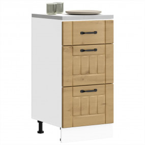 Kitchen Base Cabinet Artisan Oak Engineered Wood Medium
