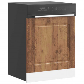 Dishwasher Panel Old wood Engineered wood 23.6x0.6x26.4...