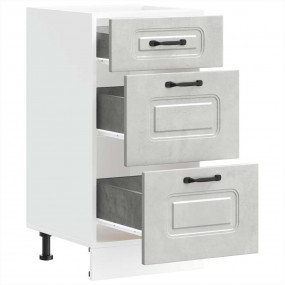Kitchen Base Cabinet Concrete gray Engineered wood Comp...