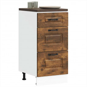 Kitchen Base Cabinet Smoked oak Engineered wood