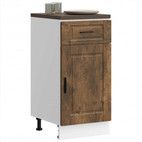 Kitchen Base Cabinet Smoked Oak Engineered Wood