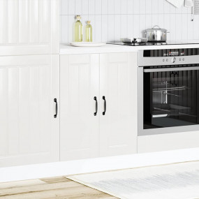 Sink Base Cabinet High gloss white Engineered wood