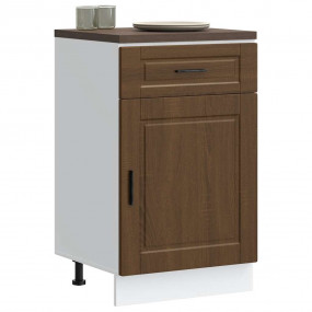 Kitchen Base Cabinet Brown oak Engineered wood Medium