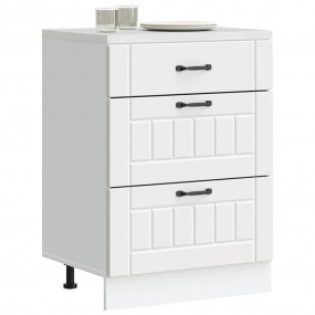 Kitchen Base Cabinet White Engineered wood Standard