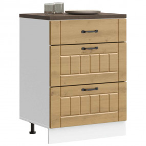 Kitchen Base Cabinet Artisan Oak Engineered Wood Medium
