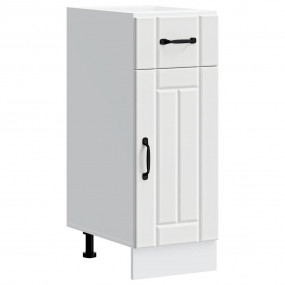 Kitchen Base Cabinet White Engineered wood Adjustable F...