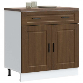 Kitchen Base Cabinet Brown oak Engineered wood Kitchen ...