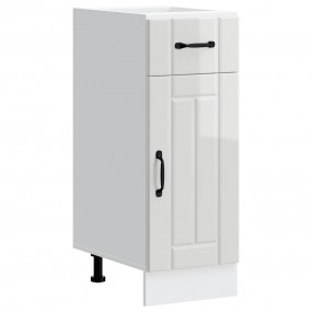 Kitchen Base Cabinet High gloss white Engineered wood 3...