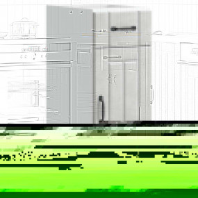 Kitchen Base Cabinet Concrete grey Engineered wood Adju...