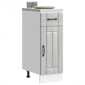 Kitchen Base Cabinet Grey Sonoma Engineered wood Small