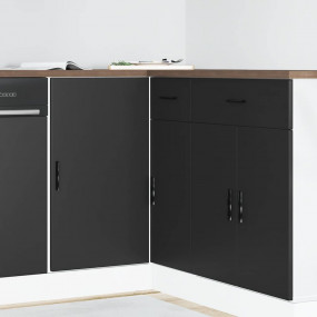 Sink Base Cabinet Black Engineered wood Medium Sink Bas...