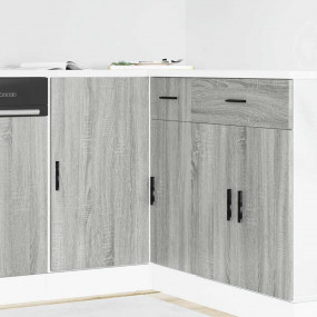 Sink Base Cabinet Grey Sonoma Engineered Wood Standard