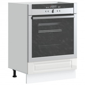 Oven Cabinet High gloss white Engineered wood Compact