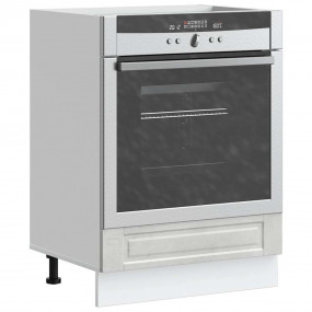 Oven Cabinet Concrete grey Engineered wood Compact