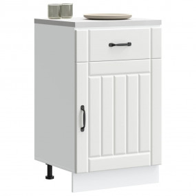 Kitchen Base Cabinet White Engineered wood