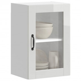 Kitchen Wall Cabinet High gloss white Engineered wood, ...