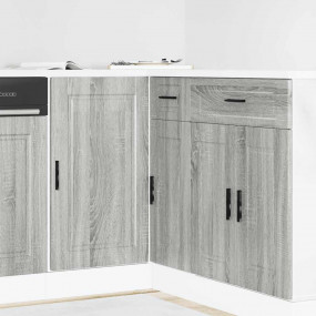 Kitchen Base Cabinet Gray Sonoma Engineered wood Medium