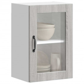 Kitchen Wall Cabinet Grey Sonoma Engineered wood, glass...