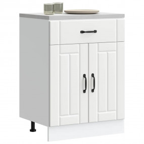 Kitchen Base Cabinet White Engineered wood