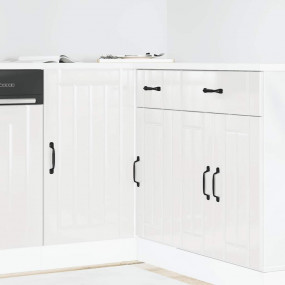 Sink Base Cabinet High gloss white Engineered wood Stan...