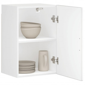 Kitchen Wall Cabinet White Engineered Wood Medium