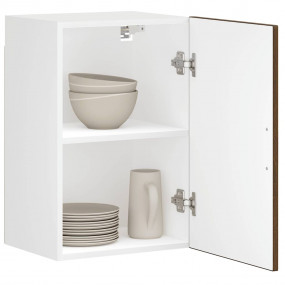 Kitchen Wall Cabinet Brown Oak Engineered Wood Medium