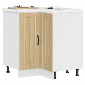 Kitchen Corner Base Cabinet Sonoma oak Engineered wood ...